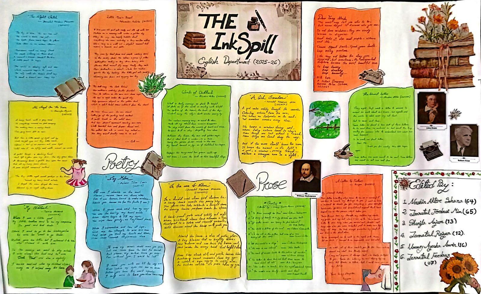 A Wall Magazine created by the students of English Honours 1st Year (2025-2026)